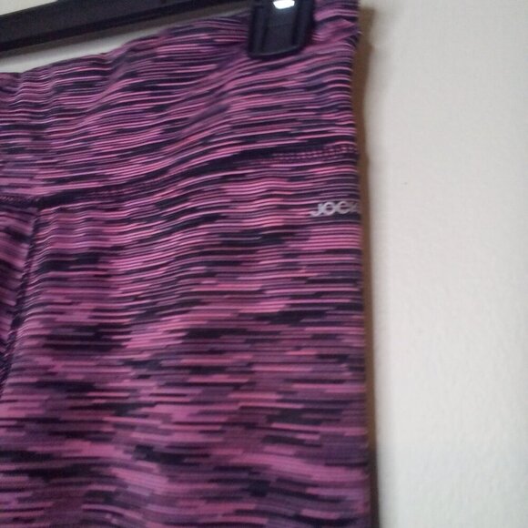 Jockey Leggings Women S Active Athletic Pattern Black Pink - Picture 7 of 14